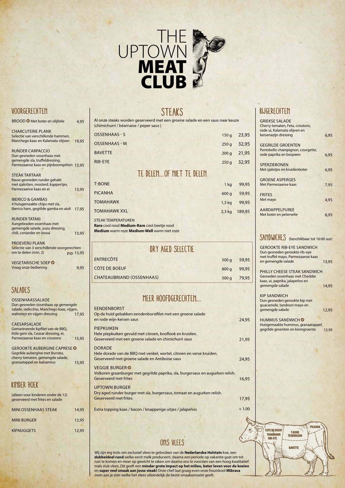 Check out our menu - The Uptown Meat Club